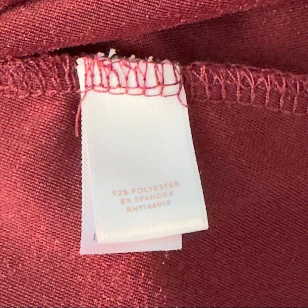 LC Lauren Conrad Red Wine Velvet Shift Dress SMALL - Picture 13 of 13
